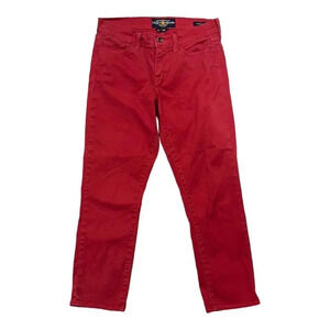 Lucky Brand Red Sofia Capri Cropped Jeans 6